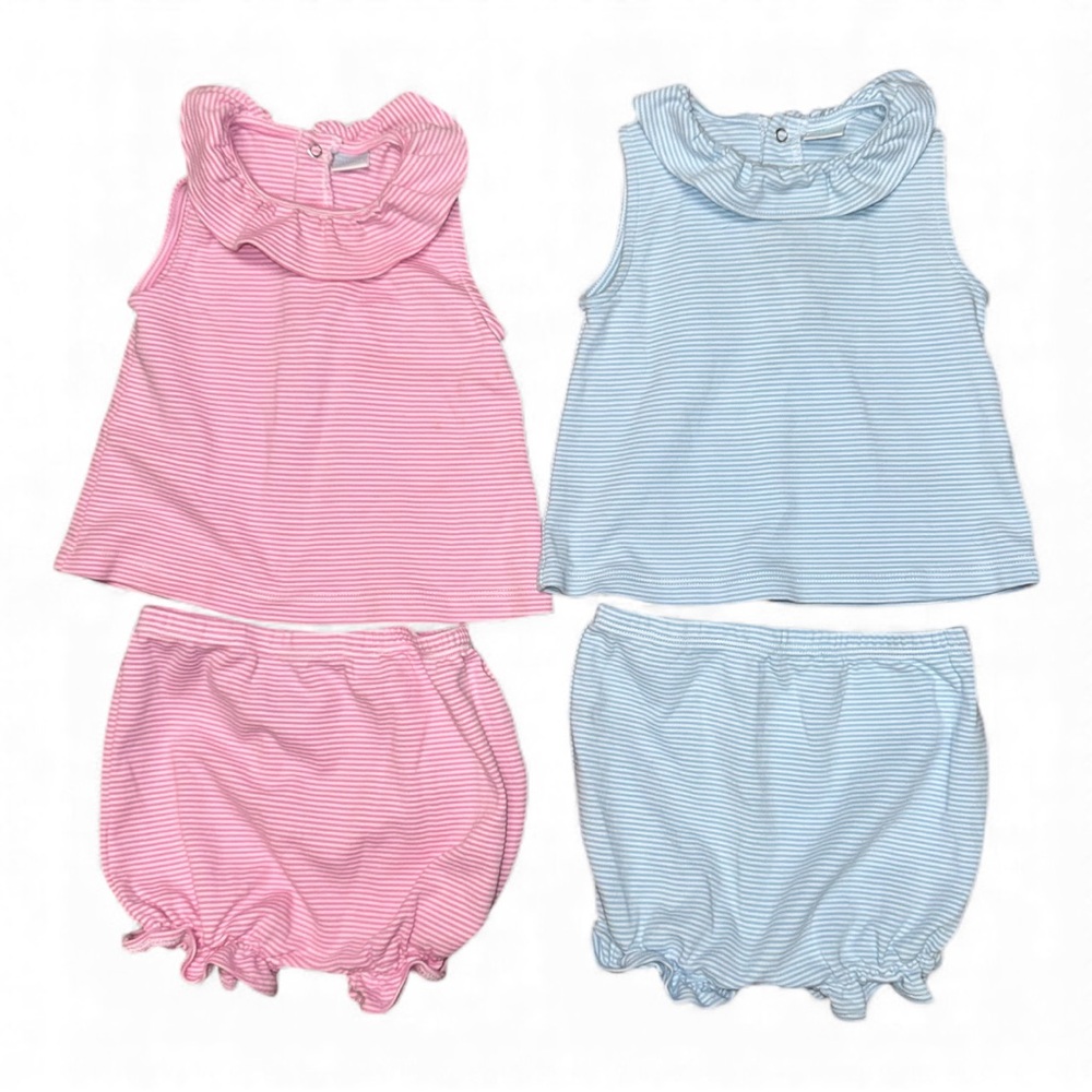EUC/Like-New - Edgehill Collection (Bundled) - Baby Girls Striped Sets (12M)